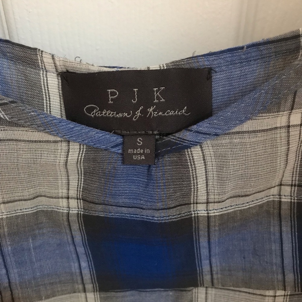 Plaid Peplum Spaghetti Strap Top